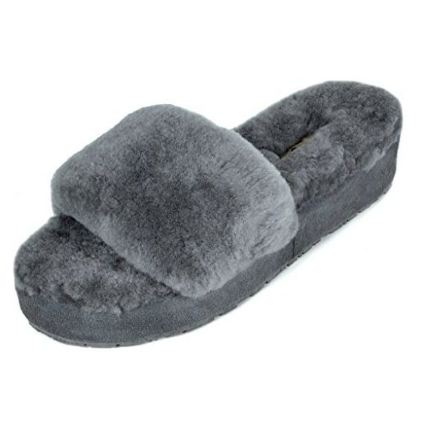 Womens Mens Winter Natural Sheepskin Fur Slippers Slip On Warm Wool Shoes 2018 Womens Mens Winter Natural Sheepskin Fur Slippers Slip On Warm Wool Shoes 2018